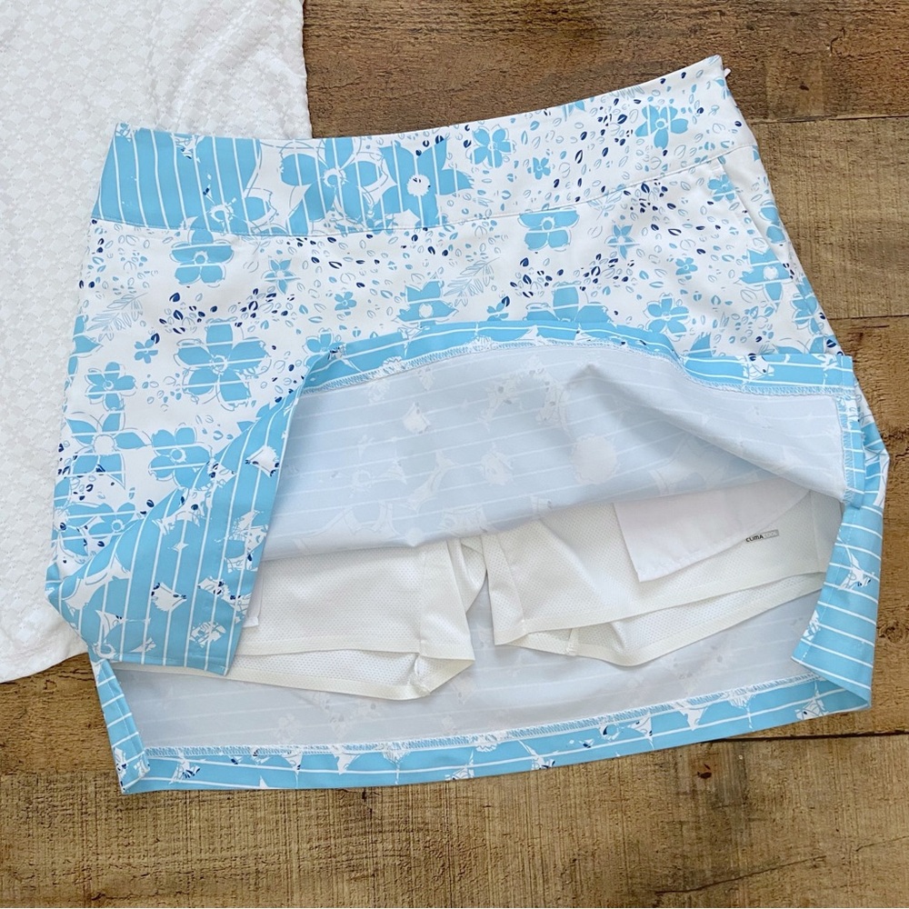 Adidas Climacool Blue White Floral Golf Skort - image 3